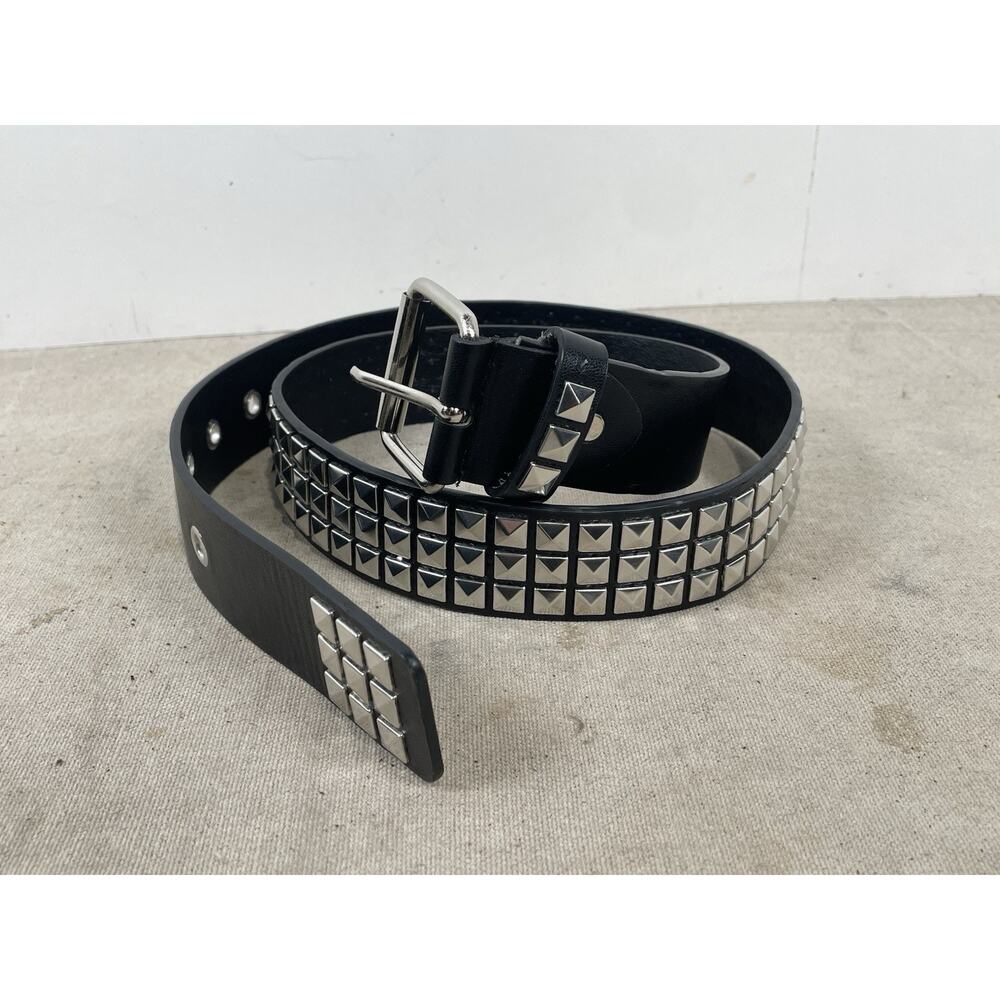 Punk Studded Belt for Women Rock Threads Goth Stud Pyramid Gothic Clothing 41in